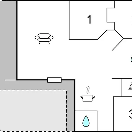 別荘 Amazing Home In Malling With Sauna Malling
